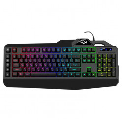 SVEN KB-G8600 Gaming Keyboard, membrane with tactile feedback,110 keys, 12Fn-keys, Backlight, 1.8m, USB, Black, Rus/Ukr/Eng